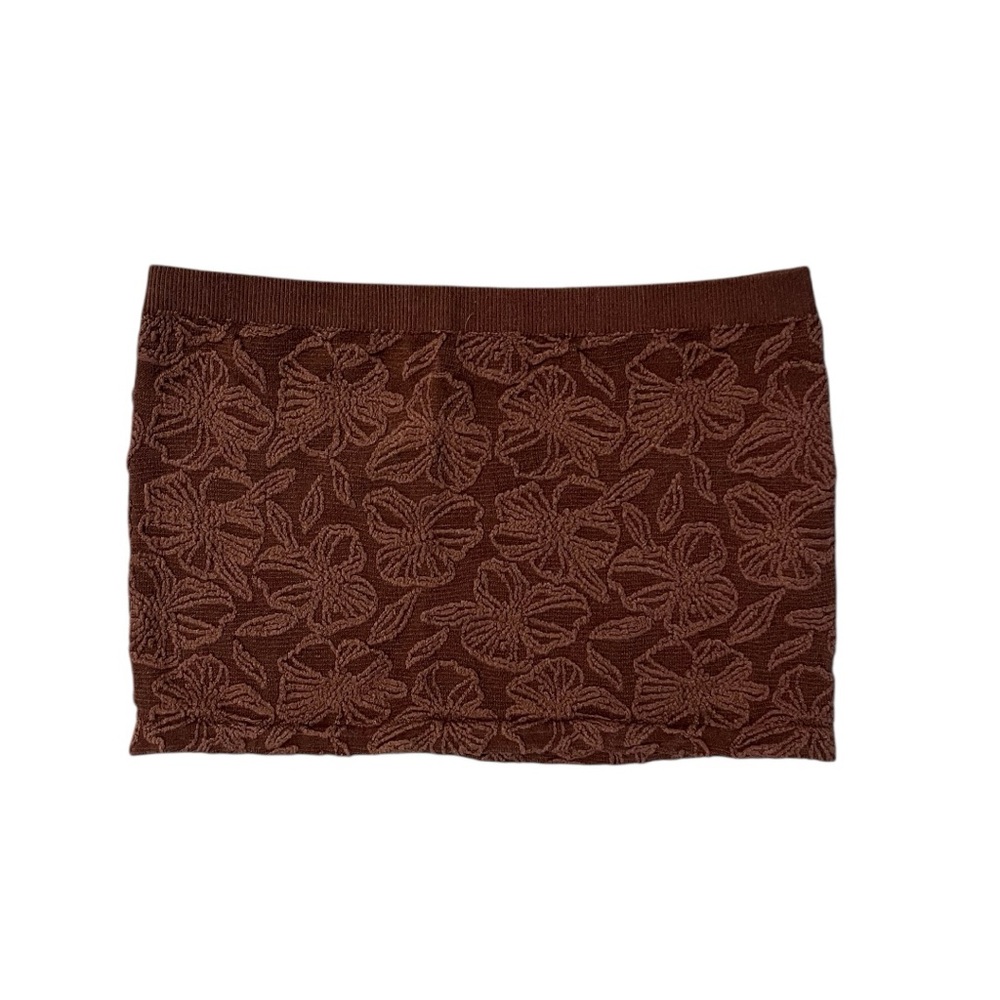 Anthropologie‎ Brown Floral Bandeau Top